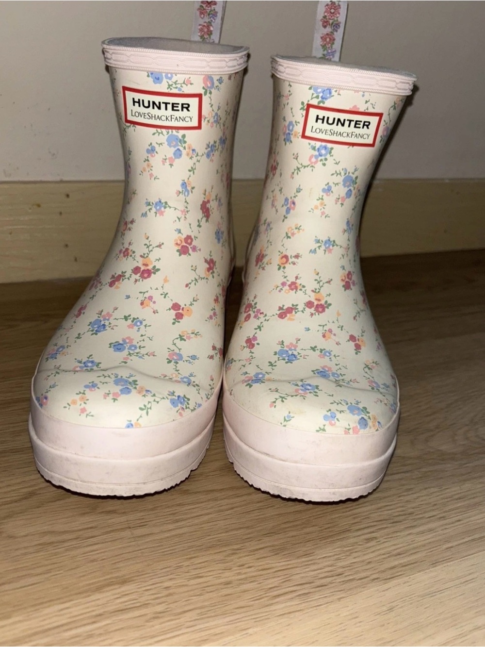 LoveShackFancy x Hunter Play Boot Sunrise Patchwork (short) 10